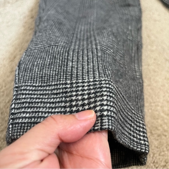Aritzia Wilfred Chambery Check Plaid Wool Cashmere Cropped Trouser Pant Size 0 - Picture 5 of 12